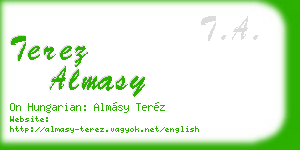 terez almasy business card