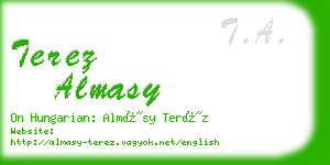 terez almasy business card